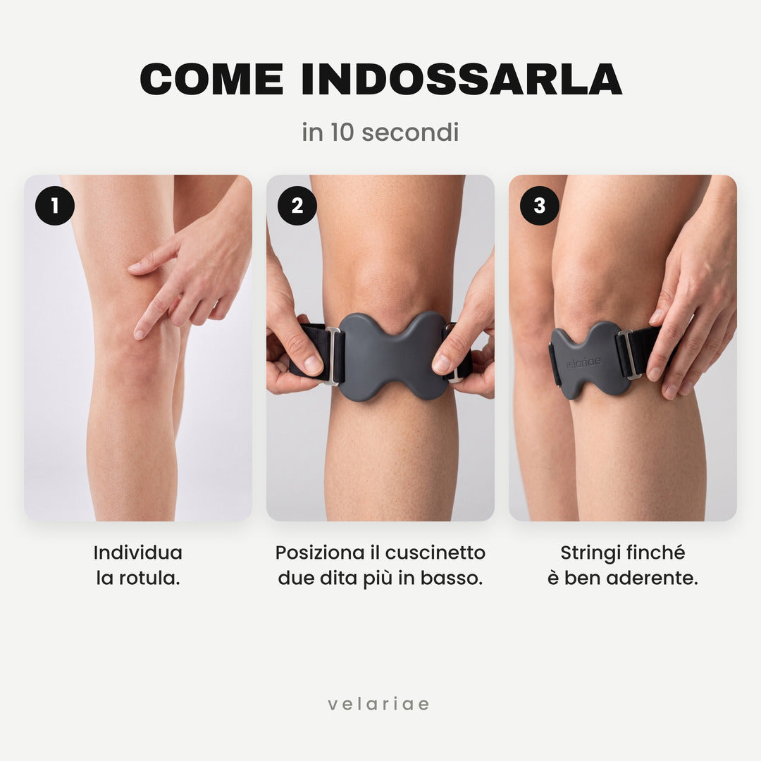 Fascia rotulea Velariae — Per favorire una migliore circolazione sanguigna.