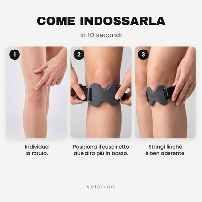 Fascia rotulea Velariae — Per favorire una migliore circolazione sanguigna.