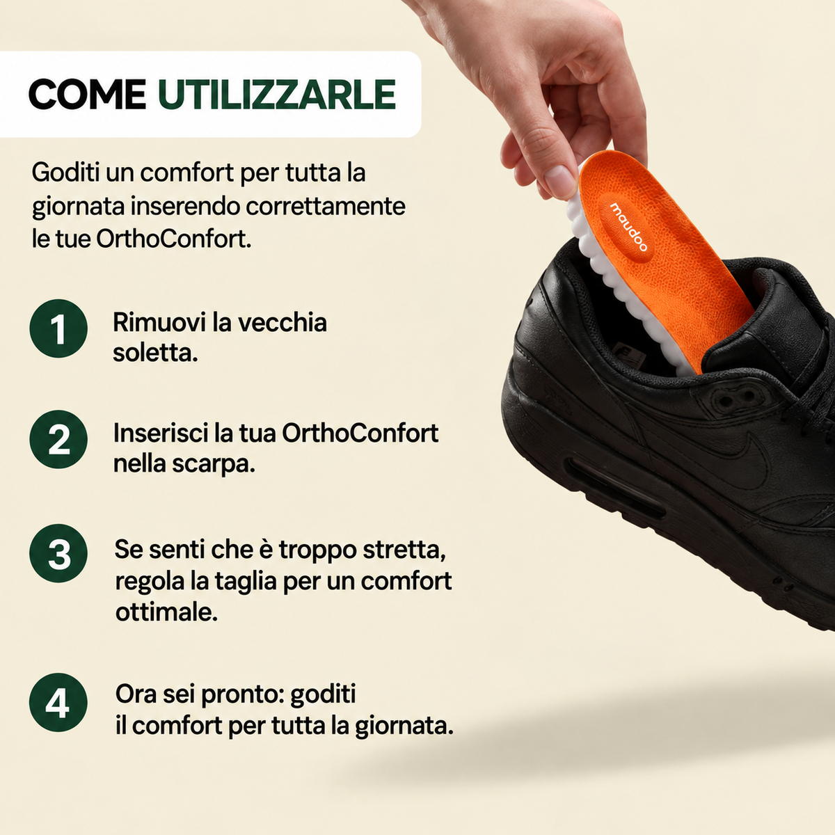 Ritrova il comfort di camminare senza dolore – Solette OrthoConfort