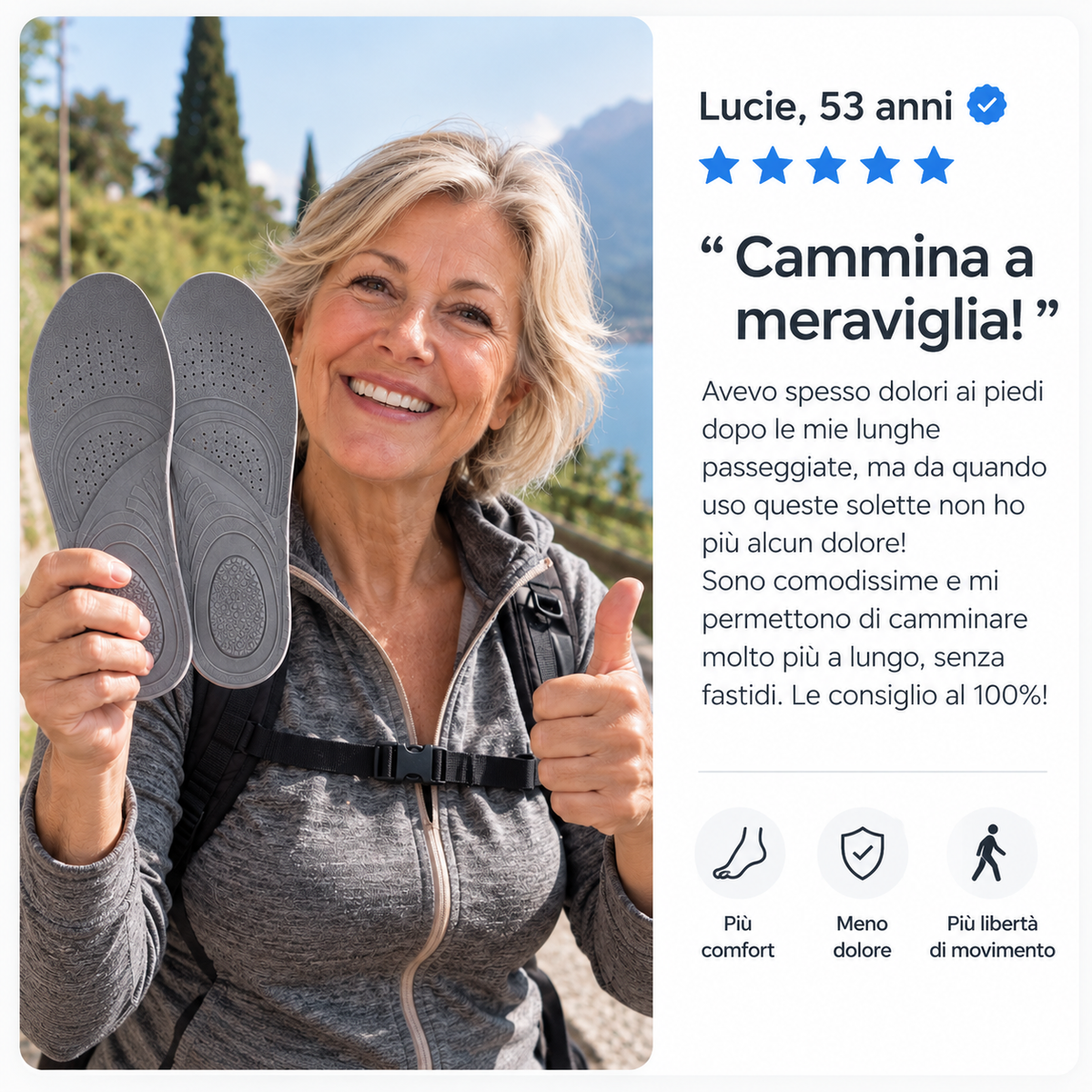 Ritrova il comfort di camminare senza dolore – Solette OrthoConfort
