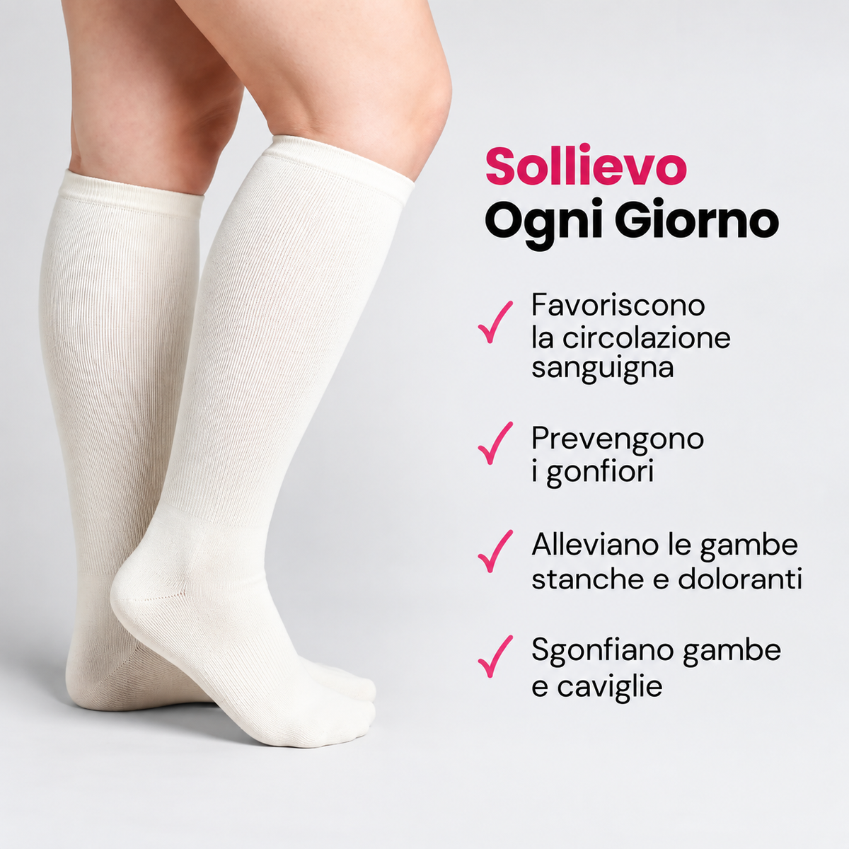 Velariae™ Calze a Compressione Confortevoli