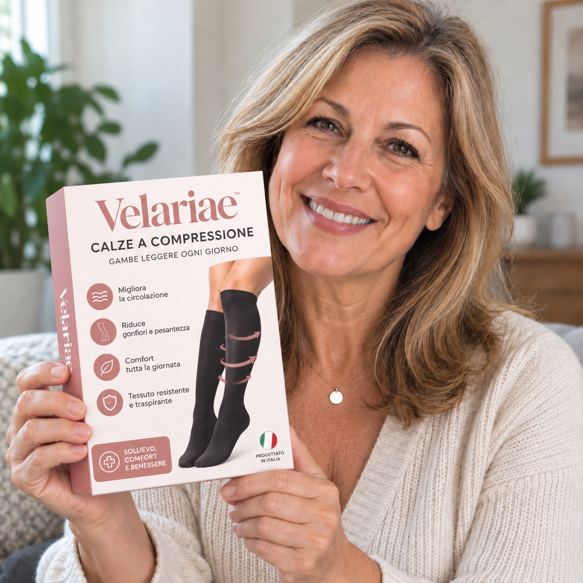 Velariae™ Calze a Compressione Confortevoli