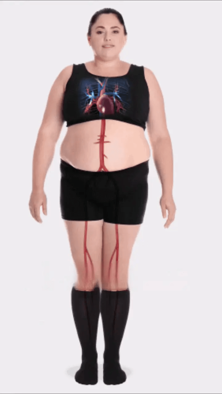 Compressione graduata 15–20 mmHg: sostiene senza soffocare